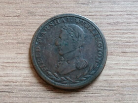 Kanada 1/2 Penny 1813 koloniální mince kolonie Lower Canada