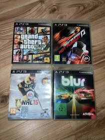 PS3 HRY - GTA V, Blur, NFS, NHL 15 - hry na PS3