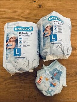 DM Babylove pleny do vody L (21 ks) + 1 ks M