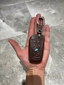 Kožené hnědé pouzdro pro klíč dálkové ovládání BMW - 1