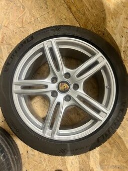Originál sada alu kol PORSCHE Panamera s letními pneu 20"