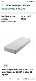 Zdravotní matrace IZER Activ 17cm