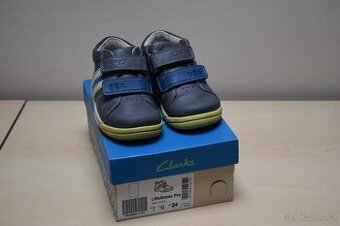 Značkové kožené kotníkové boty - vel. 24