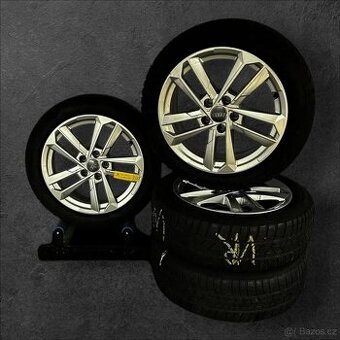 Originální alu kola Audi 5x112 + zimní 205/50 R17 - 1
