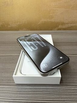 Apple iPhone 15 Pro 128GB white titanium, komplet