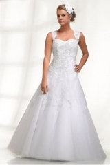 Levné svatební šaty vhodné i na věneček ve vel.36-38