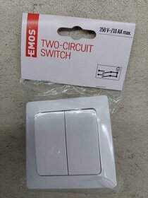 Vypínače č.5 Emos - bílé