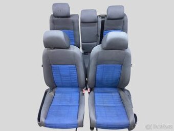 Sedačky VW Golf PLUS vyhřívané, modrá látka