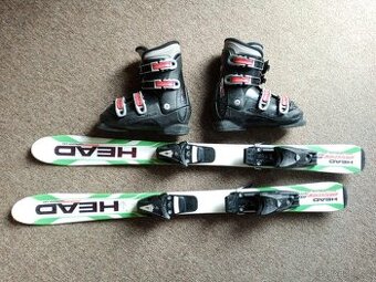 Dětské lyže HEAD 97 cm a boty NORDICA vel. 22,5