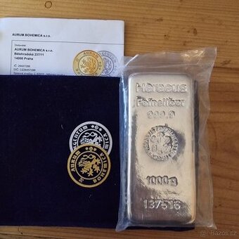 Stříbrná cihlička Haraeus