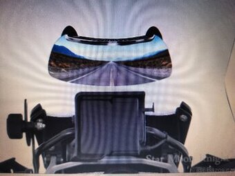 Zpětné panoramatické zrcátko, zrcadlo na moto