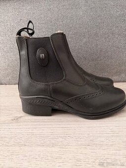 Zimní kožená jezdecká perka Horze Maine