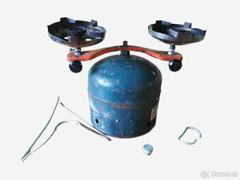 Retro dvouhořákový plynový vařič na PB bombu (Campingaz/Meva