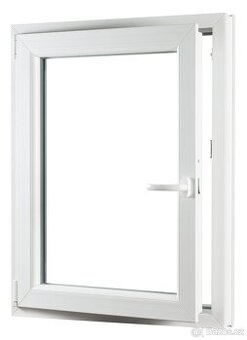 Plastové použité okno 105x140cm(výška) 4ks- bílé