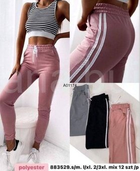 NOVÉ KRÁSNÉ DÁMSKÉ TEPLÁKY, VEL S AŽ 3XL, 3 BARVY