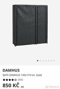 Látková skříň Damhus