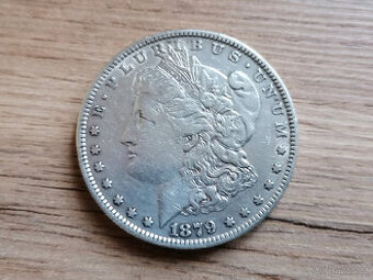 Stříbro Morgan Dollar 1879 USA Spojené státy stříbrná mince