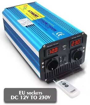 Prodám nový měnič napětí 12/230V, 8000/3500W