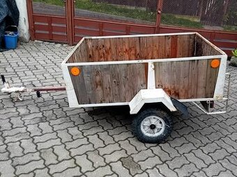Karka přívěsný vozík s doklady, 400Kg 1,48m x1,11, NOVÁ STK