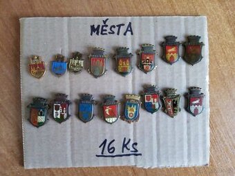 Erbová města česká republika 16 kusů .