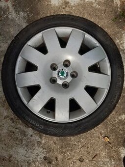 alu disky 5x112 r17 Škoda Superb 1 s pneu