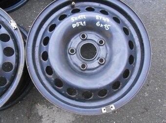 Plechové disky 15",rozteč 5x112,ET 47,šíře 6J, střed 57,1