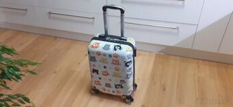 dětský cestovní kufr na kolečkách motiv kočky 55cm