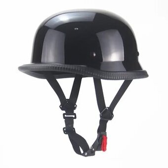 Motocyklová retro poloviční helma v německém stylu ⛑ v. 59-6