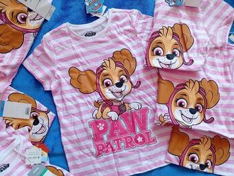 Nové dívčí tričko Skye 122 a 128 Tlapková patrola
