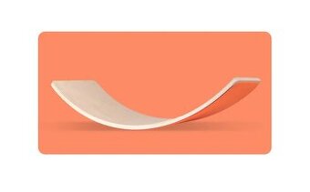 NOVÁ Balanční deska s měkkým filcovým povrchem - Oranžová