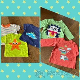 Sada triček pro kluky - vel. 74