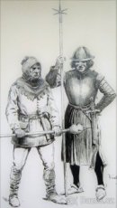 Husité Ak.malíř Karel Rélink velký obraz HUSITÉ z roku 1926