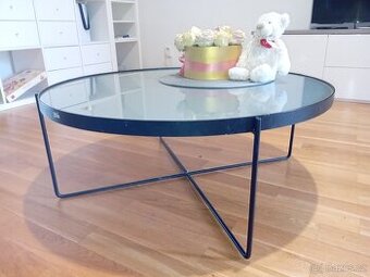 Kulatý skleněný kávový stolek xxxlutz.