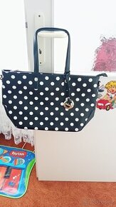 Černá kabelka s puntíky-TOP STAV