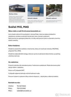 Sháním spolehlivého svářeče MIG/MAG