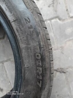 Letní pneumatiky 215/50 r17zr xl