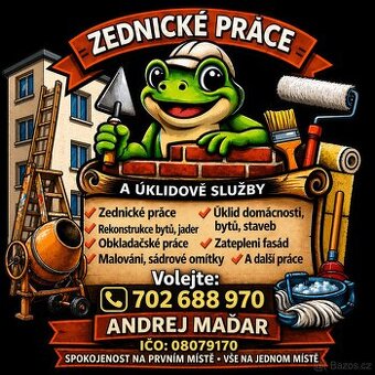 Zednické práce a úklidové služby