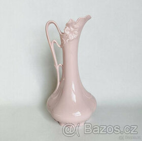 Royal Dux Váza, karafa z růžového porcelánu