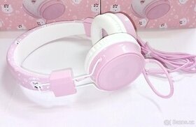 nepoužívaná růžová dětská sluchátka 85dB