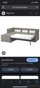 Gauč rozkládací ikea bomsund