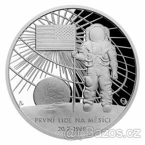 Stříbrná mince První lidé na Měsíci proof