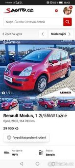 Renault modus 1.2 16v 2008
