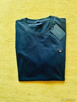 Gant navy blue crew neck t-shirt - 1