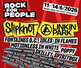 Rock for People 4 denní vstupenka