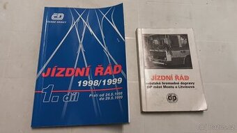 Staré jízdní řády.