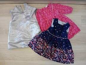 Šaty - dívčí dětské, vel.74, cena za kus