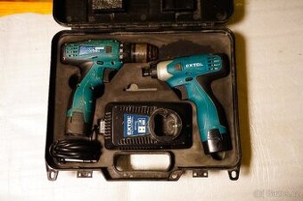EXTOL aku vrtací šroubovák a rázový utahovák