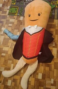 Pan Mrkvička 1metr růžovo fialový pony 80cm