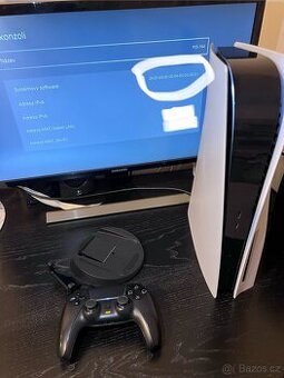 PS5 s mechanikou FW 9.60 + příslušenství