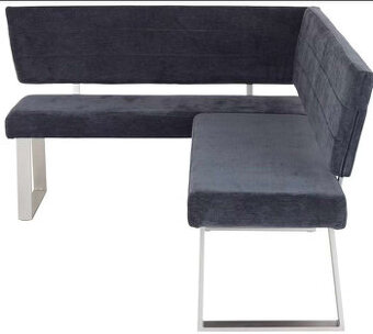 MID.YOU ROHOVÁ LAVICE Tmavě šedá látka  142,5/187 cm xxxlutz